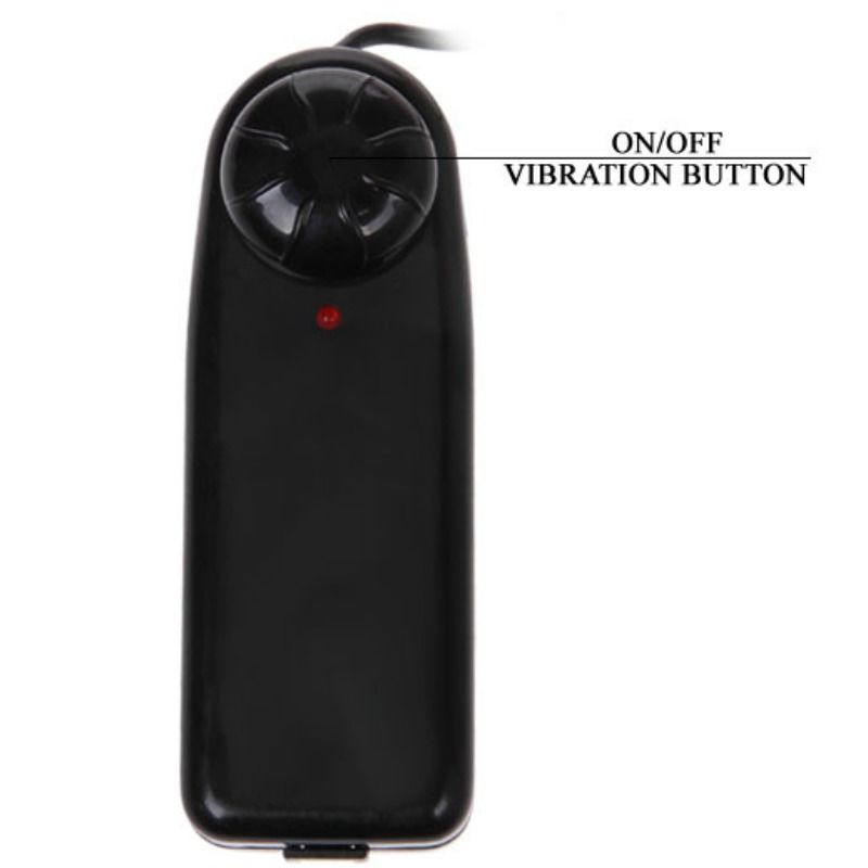 Detalhe do Dildo Realista Vibratório BAILE de 20cm com ventosa, destacando sua textura e forma ergonómica.