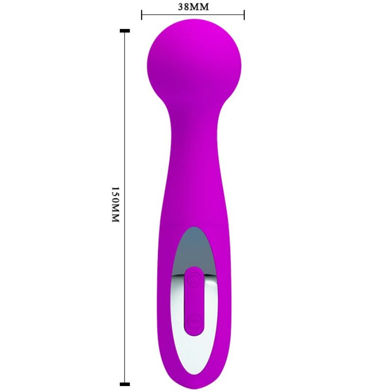 Pretty Love Vibrador Massajador Wade Recarregável com 12 Funções de Silicone Lilás