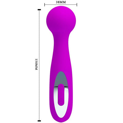 Pretty Love Vibrador Massajador Wade Recarregável com 12 Funções de Silicone Lilás