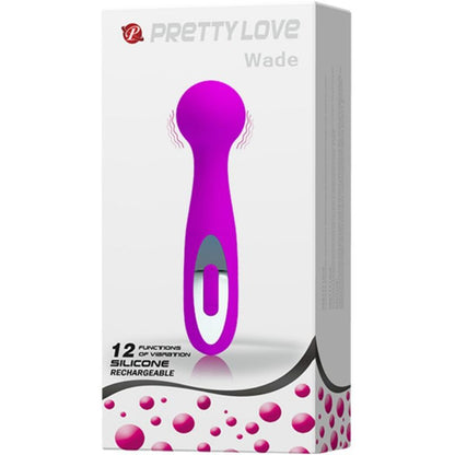 Pretty Love Vibrador Massajador Wade Recarregável com 12 Funções de Silicone Lilás
