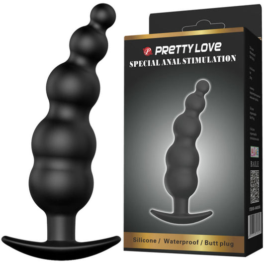 Close-up do PRETTY LOVE Plug Anal Estimulante Especial 11.8 CM, mostrando o design e textura do silicone de grau médico.