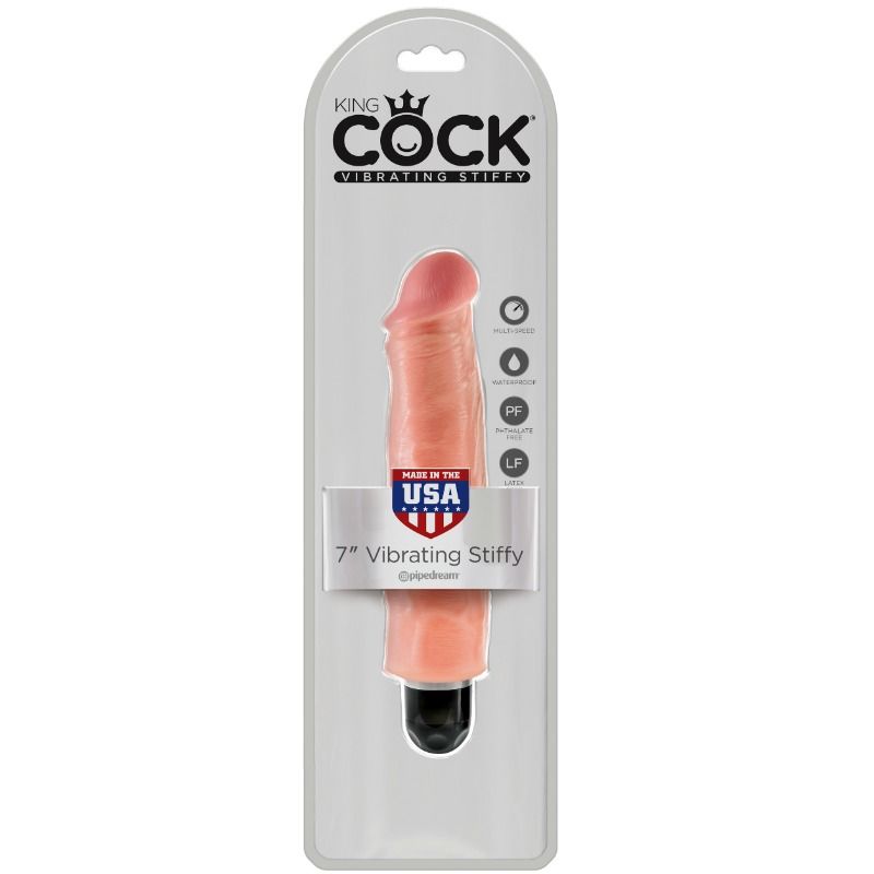 Vibrador Realístico Stiffy 17.8 cm Natural