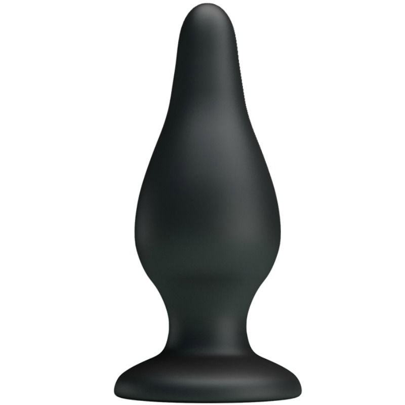 Close-up do Plug Anal Ergonómico PRETTY LOVE de Silicone 15.4 cm, mostrando a sua forma e ventosa.