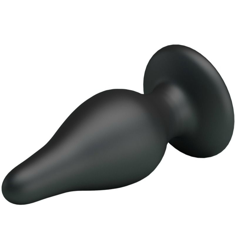 Close-up do Plug Anal Ergonómico PRETTY LOVE de Silicone 15.4 cm, mostrando a sua forma e ventosa.