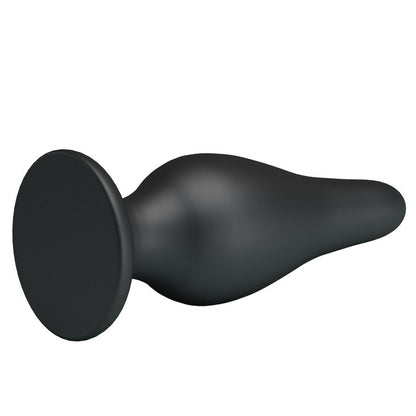 Close-up do Plug Anal Ergonómico PRETTY LOVE de Silicone 15.4 cm, mostrando a sua forma e ventosa.
