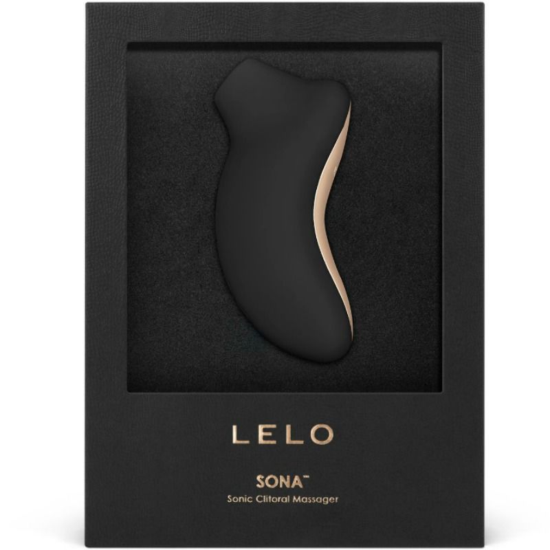LELO Estimulador de Clitóris Sona Sónico Preto, design ergonómico e textura suave de silicone.