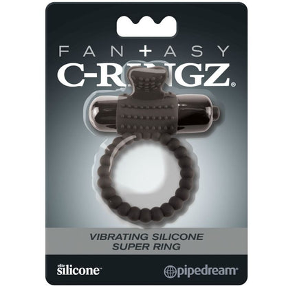 Anel Vibrante de Silicone Preto