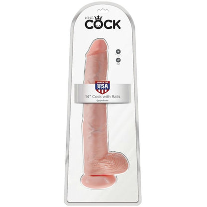 Dildo Realista com Bolas - 35.6 cm Carne