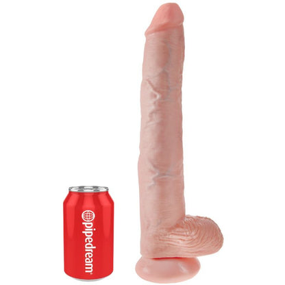 Dildo Realista com Bolas - 35.6 cm Carne