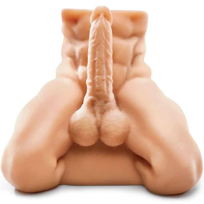 Torso Realista com Pénis Foda-me Homem Bobo!