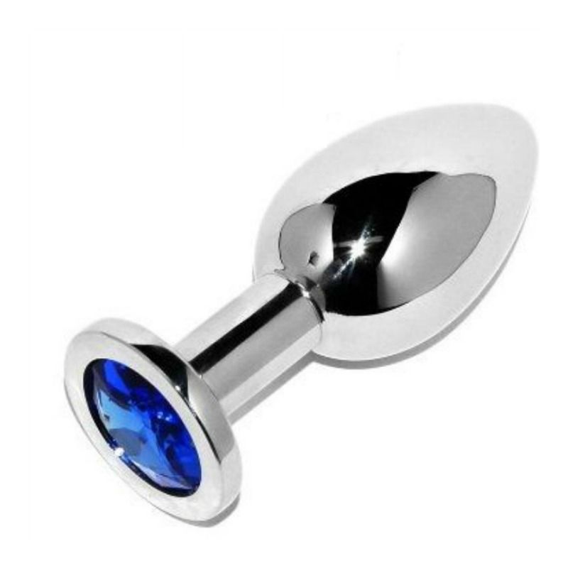 Plug Anal Diamante Azul Pequeno 5,71cm