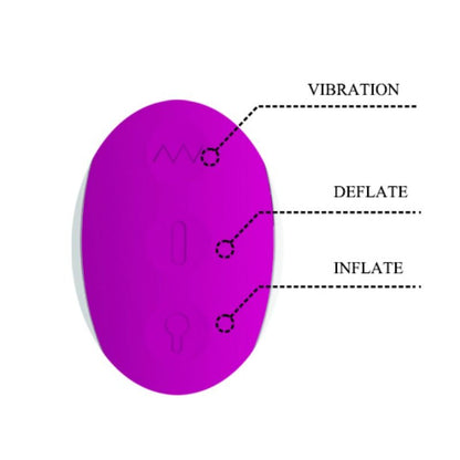 Pretty Love Vibrador Dempsey Inflável Recarregável com Multivibração