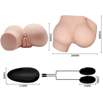 Masturbador de Bunda com Vagina, Ânus e Vibração Realistas