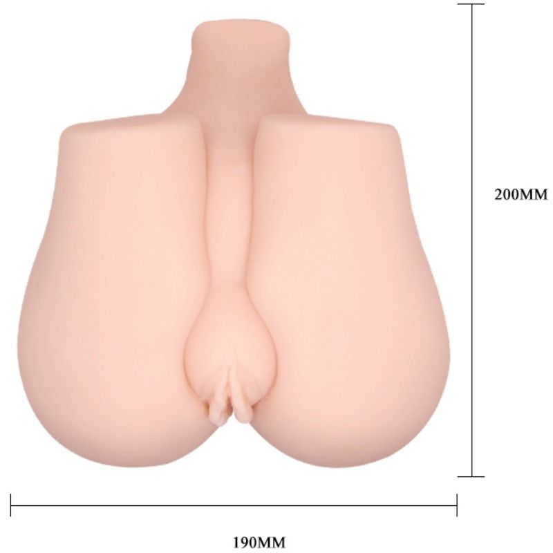 Masturbador Masculino Realista com Vagina e Ânus Vibratórios