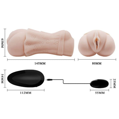 Masturbador de Vagina Pele de Água com Bala Vibrante