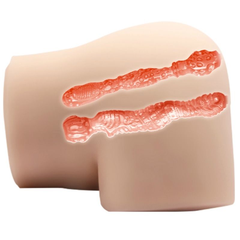 Masturbador Realista com Vagina e Ânus Vibratórios