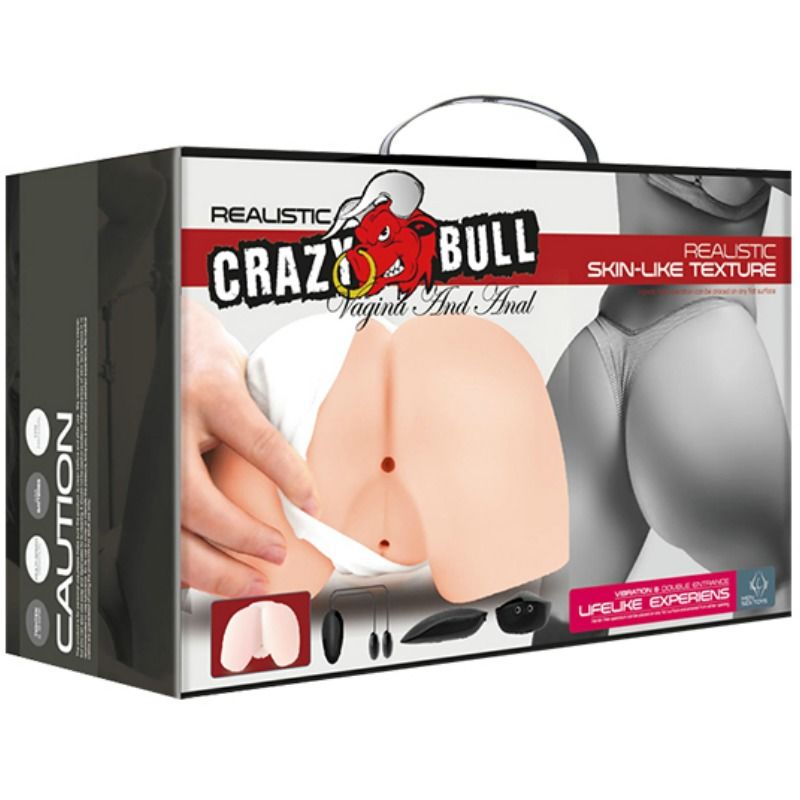 Masturbador Realista com Vagina e Ânus Vibratórios