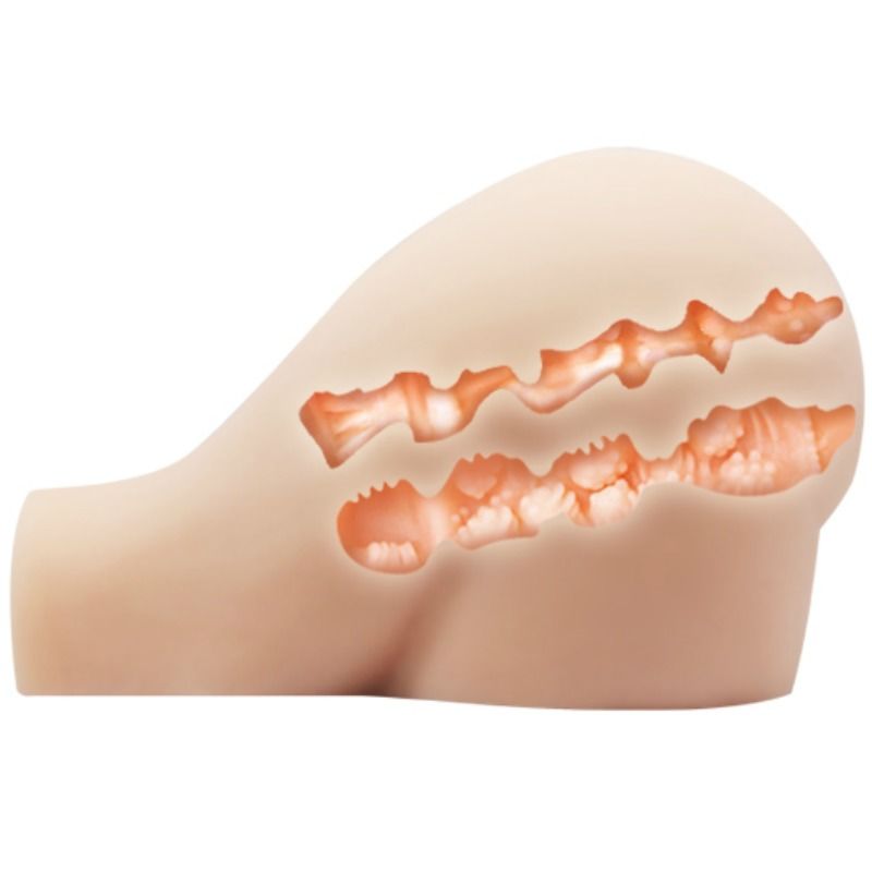 Masturbador Realista com Vagina e Ânus Vibratórios e Controlo Remoto