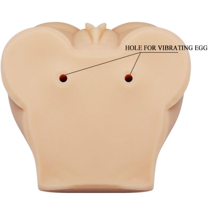 Masturbador Realista com Vagina e Ânus Vibratórios e Controlo Remoto