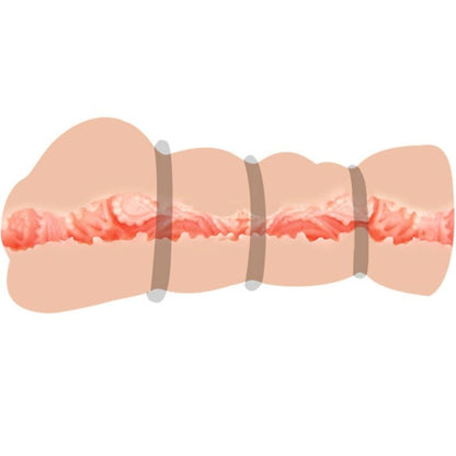 Masturbador Masculino de Vagina Realista com Anéis