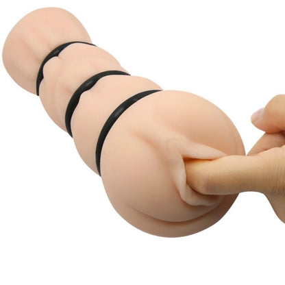 Masturbador Masculino de Vagina Realista com Anéis