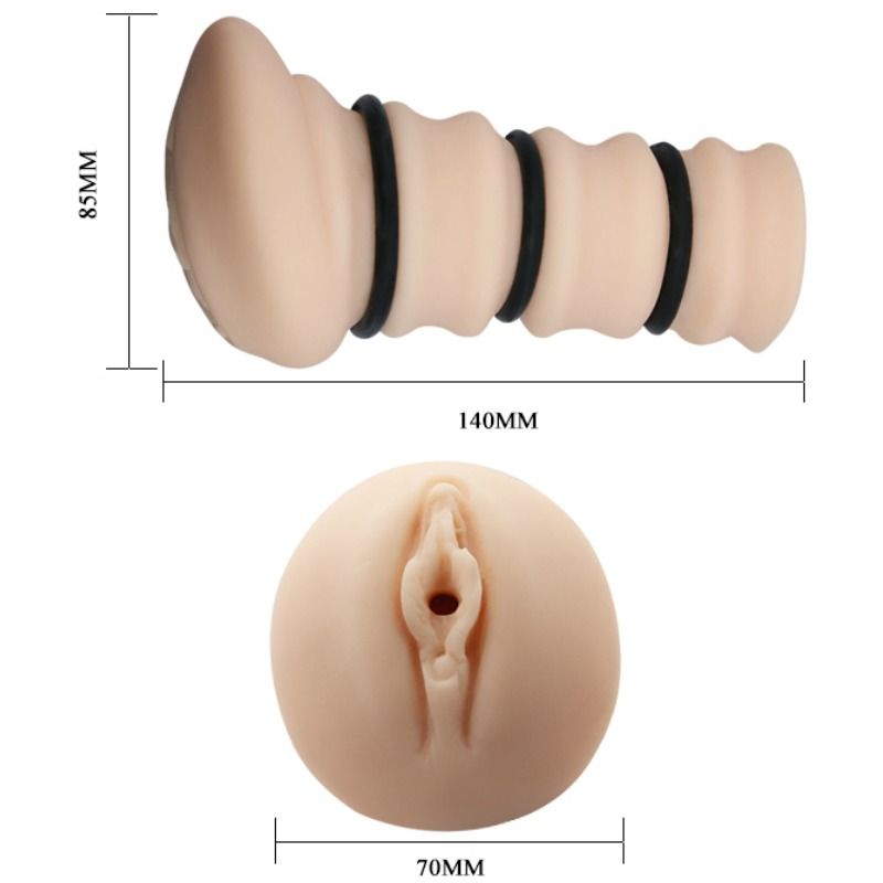 Masturbador Masculino Vagina Modelo 2 com Anéis Estrechadores