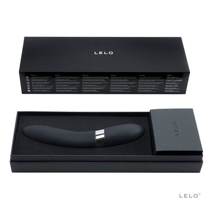 Close-up do vibrador LELO Elise 2 Preto, destacando o seu design elegante e material de silicone de grau médico.
