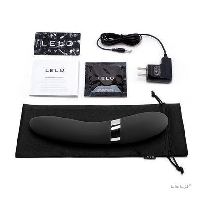 Close-up do vibrador LELO Elise 2 Preto, destacando o seu design elegante e material de silicone de grau médico.