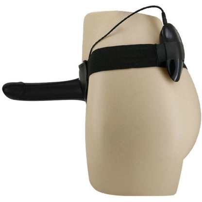 Strap-on vibratório PRETTY LOVE Vito com dildo oco e controlo remoto para prazer partilhado.