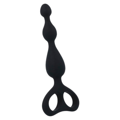 Close-up do Dilatador Anal INTENSE Danti Preto, mostrando seu material de silicone suave e design ergonómico.