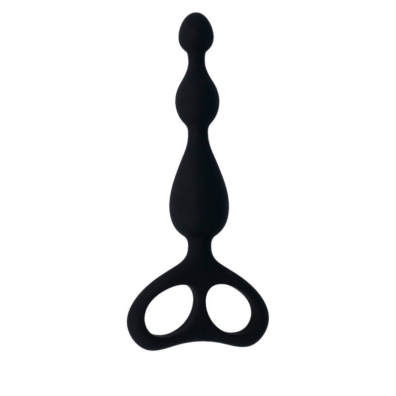 Close-up do Dilatador Anal INTENSE Danti Preto, mostrando seu material de silicone suave e design ergonómico.