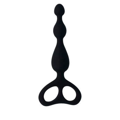 Close-up do Dilatador Anal INTENSE Danti Preto, mostrando seu material de silicone suave e design ergonómico.
