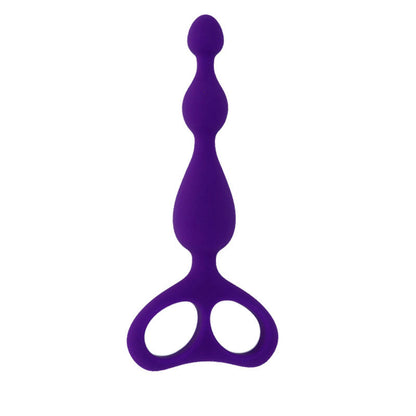 INTENSE Danti Estimulador Anal Lilás de silicone macio, mostrando detalhes do design e textura.