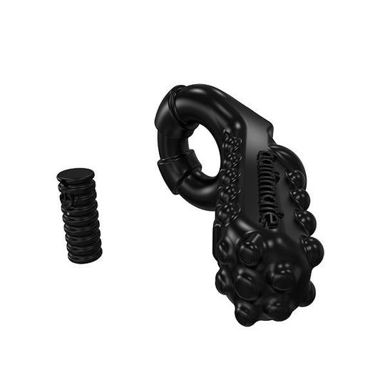 Detalhe do BATHMATE Anel Vibratório Tickle, mostrando a textura única para estimulação mútua