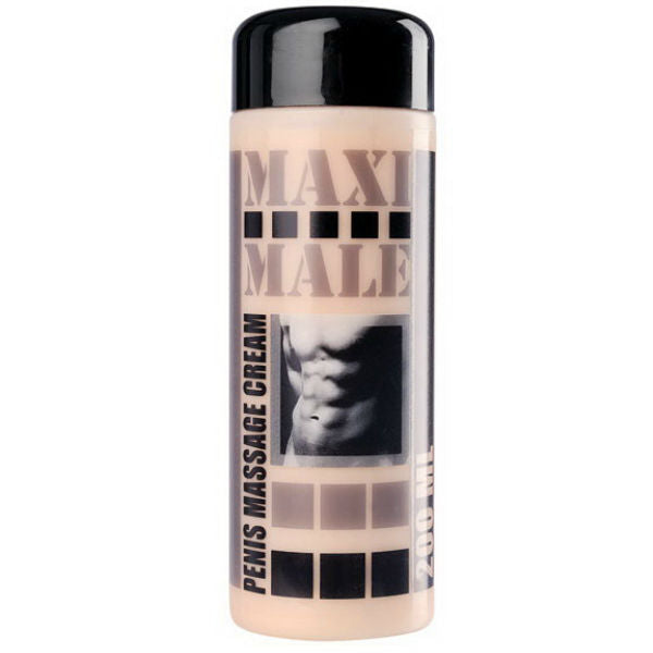 Imagem do RUF Creme de Massagem para Pénis Maxi Masculino 200ml, mostrando a embalagem e o produto.