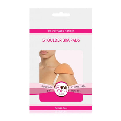 BYE-BRA Apoio de Protetores de Ombro Confortável Antiderrapante Bege, detalhe da textura e design