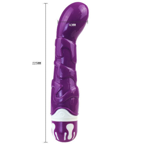 Vibrador realista BAILE de silicone com 10 ritmos e estimulação Ponto G, cor violeta.