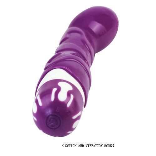 Vibrador realista BAILE de silicone com 10 ritmos e estimulação Ponto G, cor violeta.