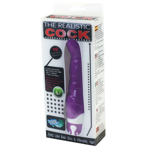 Vibrador realista BAILE de silicone com 10 ritmos e estimulação Ponto G, cor violeta.