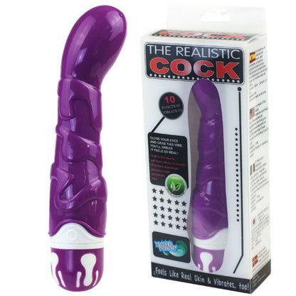 Vibrador realista BAILE de silicone com 10 ritmos e estimulação Ponto G, cor violeta.