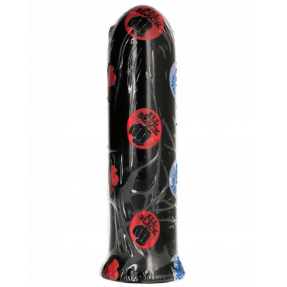 Close-up of the ALL BLACK Dildo Preto 19cm showing its smooth texture and sleek design.