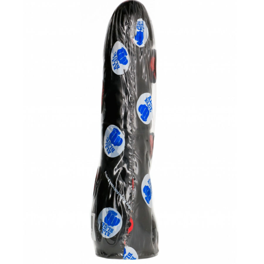 Dildo realista preto All Black 20 cm, com design ergonómico para prazer intenso.