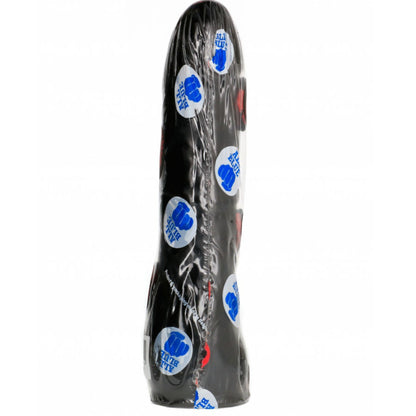 Dildo realista preto All Black 20 cm, com design ergonómico para prazer intenso.