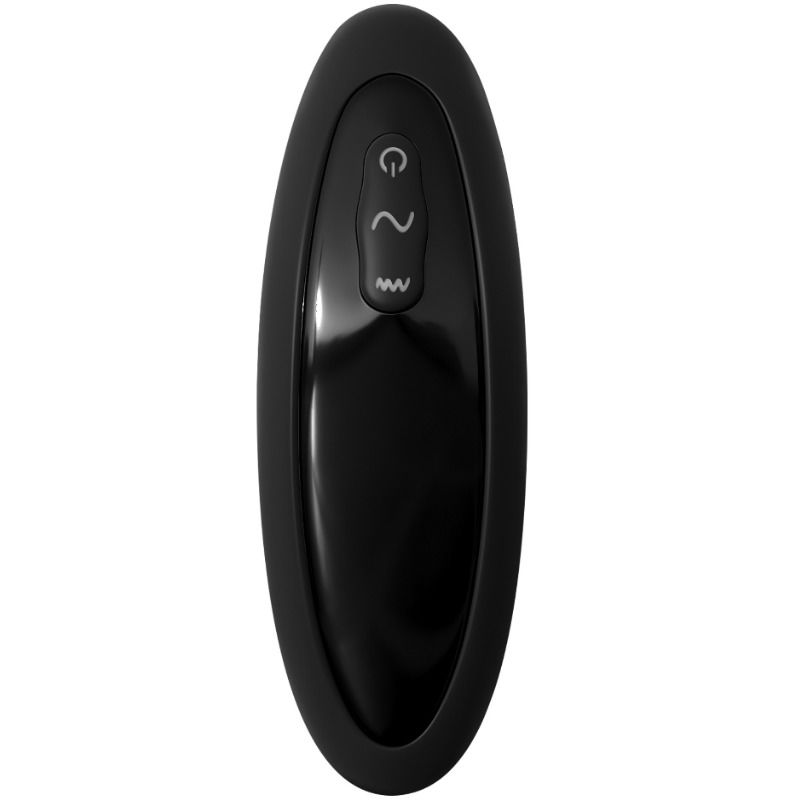 Close-up of the ANAL FANTASY ELITE COLLECTION P-Motion Massager Vibratório Recarregável showing its ergonomic design and silicone texture.