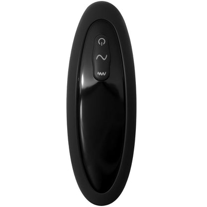 Close-up of the ANAL FANTASY ELITE COLLECTION P-Motion Massager Vibratório Recarregável showing its ergonomic design and silicone texture.