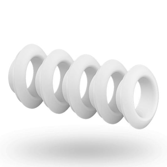 Conjunto de 5 cabeças intercambiáveis brancas para o Satisfyer Pro Deluxe NG