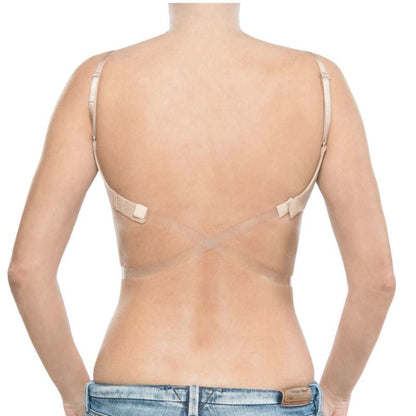 BYE-BRA Redutor de Alças Costas Transparentes para sutiã, detalhe do material e encaixes.