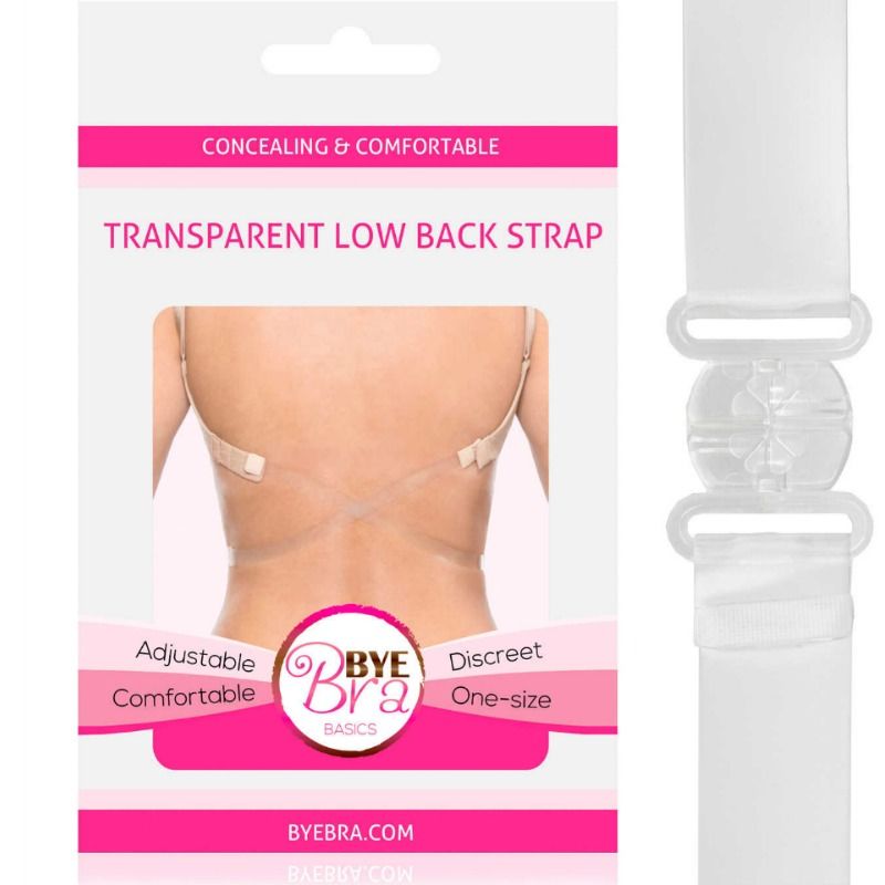 BYE-BRA Redutor de Alças Costas Transparentes para sutiã, detalhe do material e encaixes.