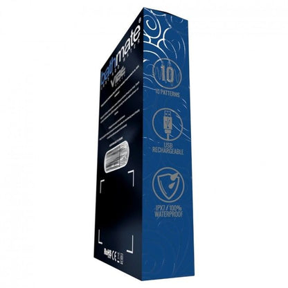 Bala Vibratória BATHMATE Vibe Prata com design elegante e compacto, destacando sua forma e cor.