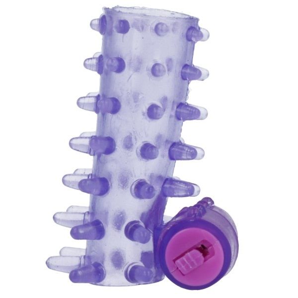 Anel vibrador para pénis Casual Love Lilás, com detalhes da textura e características vibratórias.